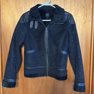 Express Black Moto Jacket sz M